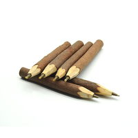 Crayons standard en bois noir de conception unique en gros en vrac de haute qualité