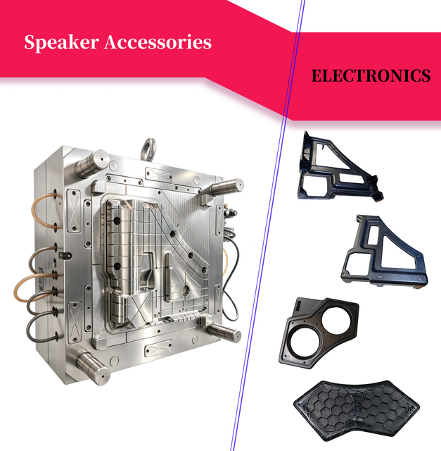 Custom High Precision Injection Mold Automotive Audio Shell Professional Plastic Tooling Design for Car Speaker Grille Component