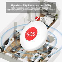 Bouton d'alarme SOS RSH ZigBee sans fil, pile CR2032, autonomie 1 an, téléavertisseur, bouton de panique pour soignant, système d'alerte médicale