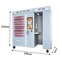 Distributeur automatique de faux ongles avec impression personnalisée, affichage numérique LED en verre trempé pour manucure et nail art, options de paiement multiples