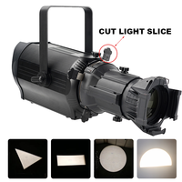 Projecteur LED à Faisceau Fixe 200W 300W 400W, Luminaire de Scène DMX512 avec Gobo pour Spectacles Théâtraux