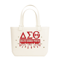 Sac fourre-tout robuste en EVA, impression personnalisée du logo de la sororité, imperméable, grande capacité, cadeau pour la vie grecque, vente en gros