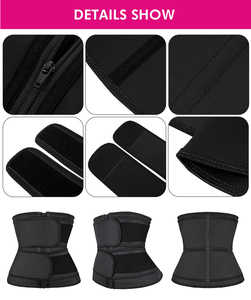 Nanbin Zip Eo Huấn Luyện Viên Corset Công Ty Kiểm Soát 3-Lớp Mịn Latex Shaper Không Dệt Dệt Cộng Với Kích Thước Thoáng Khí Cincher 2 Dây Đeo - Product Image 4