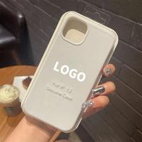 Coque de téléphone personnalisée avec logo, douce et confortable au toucher, antichoc pour iPhone 16 15 14 13 Pro Max, coque de protection pour téléphone portable