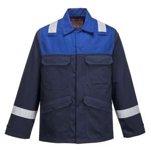 PORTWEST - FR55NRRXXXL Bizflame Plus chaqueta azul marino/Azul Real-EAN 5036108278541 ROPA DE TRABAJO RESISTENTE A LLAMAS - Product Image 1