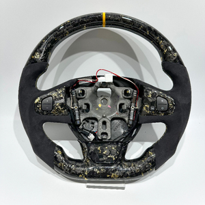 Volant en fibre de carbone doré forgé, best-seller, pour Renault <span class=keywords><strong>CLIO</strong></span> <span class=keywords><strong>4</strong></span> RS Design, pour Renault Sport Racing Wheel - Product Image 1