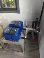 Pompe à air à diaphragme linéaire pour le traitement des eaux usées, l'aération des fosses septiques et les systèmes d'eaux grises