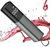 Appareil portable de détection d'alcool par soufflage d'air. Capteur semi-conducteur miniature rechargeable. Convient pour la détection de l'ivresse.