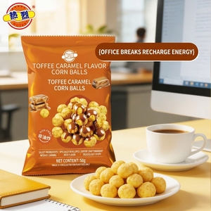 Snacks de Maíz con Sabor a Caramelo, Textura Semiblanda, Sin Grasas Trans, Dulce Caramelo Rico, No Grasoso, Fácil de Transportar - Product Image 1