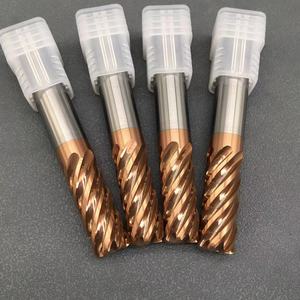 CNC Machine outils de coupe de métal HRC55 enduit 2/3/4/5/6 flûte carbure monobloc coin rayon fraises pour acier, fonte - Product Image 4