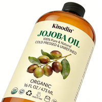 Huile de Jojoba 16oz : Soin Nourrissant, Hydratant et Réparateur pour Cheveux et Cuir Chevelu, Épaississant et Anti-Casse, pour des Cheveux Brillants