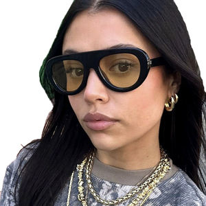 Gafas de Sol de Piloto de Diseño para Hombre y Mujer STY3918N, Novedad 2025, Estilo Plano, Estampado de Leopardo, Gafas de Sol Extra Grandes Vintage con Logotipo Personalizado, Estilo Aviador - Product Image 1