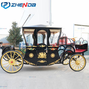 Noble Sightseeing Royal Carriage Parque de Atracciones Cenicienta Princesa Decoración del hogar Accesorios de fiesta Boda Carruaje de <span class=keywords><strong>caballos</strong></span> - Product Image 3