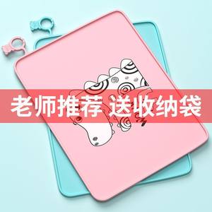 Placemat de silicona para niños, cuadrado grande, libre de BPA, con asa, apto para uso alimentario, seguro para bebés y estudiantes. - Product Image 5