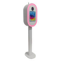 Photobooth portable 10.2 11 Pro Roamer Mirror avec coque métallique, support, kiosque, anneau lumineux 12.9, flight case et impression en libre-service pour iPad
