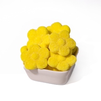 Nouveau bonbon sucré aigre-doux enrobé de sucre en forme de fleur saveur de fruit