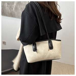 Nouveau sac à bandoulière pour femmes à la mode française, sac sous le bras en cuir PU pour femmes, sac fourre-tout - Product Image 4