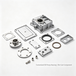 Carcasa de Bomba de Aceite de Aleación de Aluminio para Motor de Automóvil, Componente de Fundición a Presión Personalizado de Alta Presión con Mecanizado CNC de Precisión - Product Image 2
