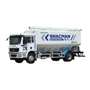 Camión Cisterna para Alimentación de Ganado Shacman 4x2 de 12 Toneladas con Descarga Hidráulica por Tornillo sin Fin para Logística de Granjas Avícolas - Product Image 6