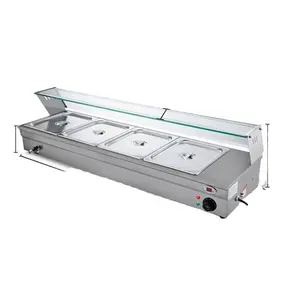 China Factory Cart Heated Hospital Electric Bain Marie In 6 Bacs