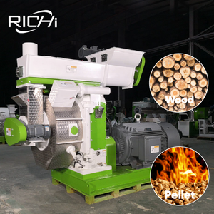 RICHI ahşap palet yakıt pelet makinesi özelleştirilmiş 1-2 t/h okaliptüs yumuşak ağaç çam ahşap ağaçlardan ahşap peletler yapmak - Product Image 1