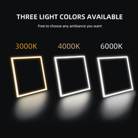 OKELI Panneau lumineux encastré à LED avec cadre éclairé par les bords, personnalisé, type T-Bar 2x2 48W 60x60, pour intérieur