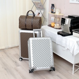<span class=keywords><strong>Valise</strong></span> de voyage portable de luxe de marque célèbre, cadre en aluminium durable, serrure TSA, bagage à main, spinner - Product Image 1