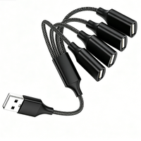 Cable USB 2.0 Tipo-C 3 en 1 con Cubierta Trenzada de Nailon, Conductor de Cobre Puro para Teléfonos Móviles, Laptops y Tabletas - Extensión de Carga