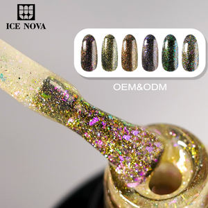 Vernis à ongles diamant <span class=keywords><strong>sirène</strong></span>, vente en gros d'usine, couleur tendance, paillettes, gel UV, haute qualité, professionnel, OEM, gel diamant pailleté - Product Image 4