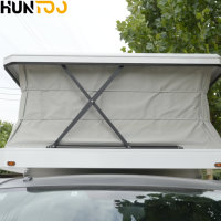 Huntoo Fabricant de camping-cars pour pick-up 4x4 double cabine, conformes aux normes australiennes, avec toit relevable et salle de bain
