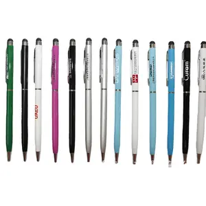 2022 Cheap Promotion Promotional Aluminum High Quality Slim Hotel Pen With Logo