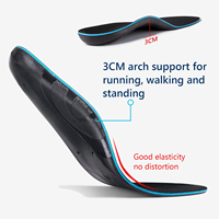 Vente en gros Fabricant Logo personnalisé Inserts de soutien de la voûte plantaire amortisseur absorbant les chocs Semelles orthopédiques pour chaussures de sport