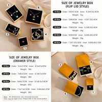 Boîte à bijoux en papier orange de luxe, boîte d'emballage personnalisée pour bijoux avec logo, pour bagues, boucles d'oreilles, bracelets, rangement de cadeaux