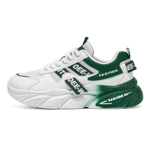 Zapatillas de running casuales de caña alta para hombre 2026, transpirables, con malla, cordones, suela gruesa, ligeras, antiolor, suela exterior de EVA, que aumentan la altura - Product Image 1