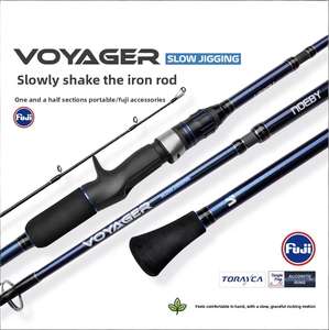 Guides Fuji Alconite K avec porte-moulinet DPS TCS et poignée offset pour la pêche au jigging à la traîne à haute sensibilité en eau salée - Product Image 2