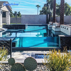 Al Aire Libre Hogar personalizado piscina mosaico azulejos fibra de vidrio acrílico ventana Spa piscina sobre el suelo piscina - Product Image 4