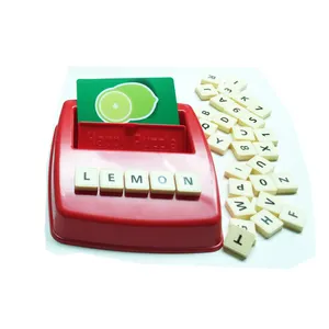 Gelukkige Puzzel Engels Woord Leren Spelling Matching Kaartspel Machine Voor Kinderen Voor Vroege Educatie