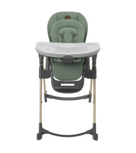 Silla Alta para Bebé Minla Moderna de Acero Inoxidable 6 en 1 con Ruedas y Diseño Plegable - Product Image 4