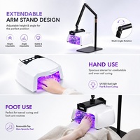 Lampe à ongles LED UV à prix compétitif, mains et pieds libres, support extensible au sol, séchoir à ongles sans fil, usage domestique et professionnel en salon