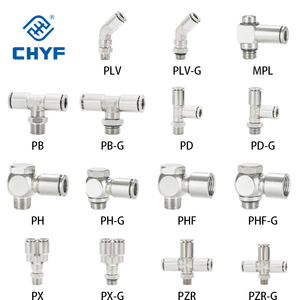 Phụ Kiện Khí Nén LSA Van Tiết Lưu Ống SA8 SA6 SA4 SA10 SA12MM Đi Qua Đường Kính Ngoài Van Thẳng - Product Image 3