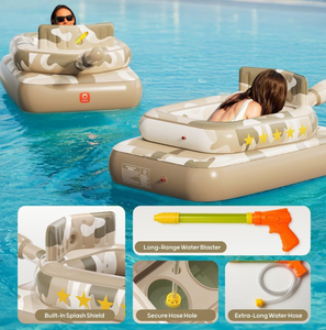 Flotador de Piscina para Niños, Fabricado en Vietnam, con Cañón de Agua, Juguete Acuático, Balsa Flotante para Lago o Piscina - Product Image 2