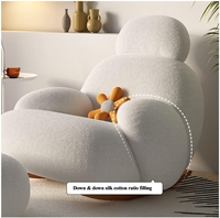 Salon de loisirs moderne inclinable pour adultes canapé en velours inclinable simple chaise berçante pour meubles de salon chaise à bras
