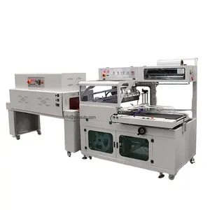 Easy Use Auto L Bar Sealing Cutting Shrink Wrap Packaging Machine With Shrink Tunnel For Bottles