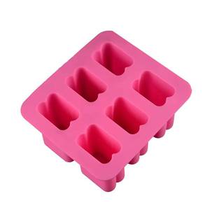 MUYULINS Factory Hot Sale Bath 6-Cavity Rectangular LFGB Non-Stick BPA Free <b>Silicone</b> Soap Mold - Product Image 3