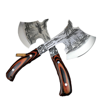 Nouvelle Hache de Chasse Tactique Personnalisée 2025 pour la Défense Personnelle, le Bushcraft et le Camping – Couteau Hache Chinois en Gros