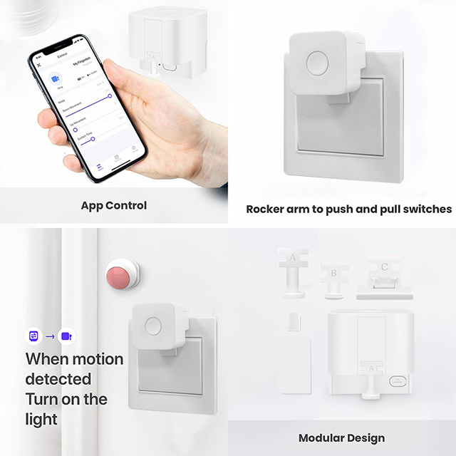 Tuya Wireless Smart Switch Button Fingerbot Plus APP Voice Remote Control with Alexa Google Home BLE Automatic Function · image 6