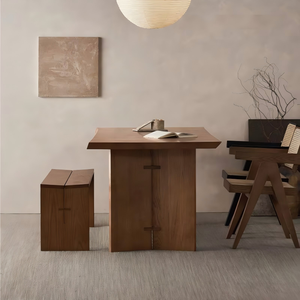 <span class=keywords><strong>Tavolo</strong></span> da Pranzo <span class=keywords><strong>Rettangolare</strong></span> in Legno Massello con Finitura in Cera Bianca, Design Nordico, Arredamento <span class=keywords><strong>per</strong></span> Casa, <span class=keywords><strong>Tavolo</strong></span> da Pranzo/Tè e Scrivania - Product Image 5