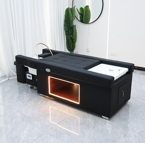 Sillón de Peluquería Profesional con Lavabo de Cerámica, Cama de Spa Eléctrica Ajustable Premium para Pedicura, Baño Tailandés y Centro de Belleza - Product Image 2