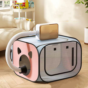 Portátil plegable <span class=keywords><strong>para</strong></span> evitar Escape Tome un baño <span class=keywords><strong>Jaula</strong></span> de secado Tienda de secado Secado completo Secador de mascotas de gran espacio <span class=keywords><strong>para</strong></span> <span class=keywords><strong>perros</strong></span> y gatos - Product Image 2