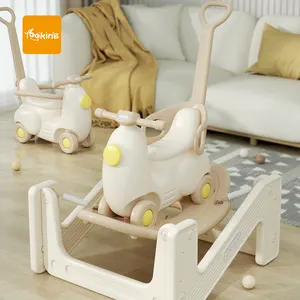 Детская игрушечная лошадка-качалка